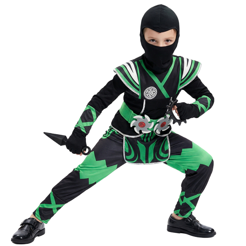 Halloween Costume Kids - Zestaw Kostiumu Japońskiego Ninja dla Dzieci