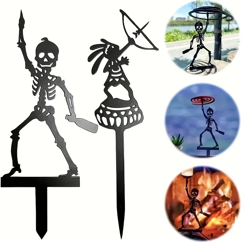 Halloween Skeleton Decoration - [Metalowy Stojak do Łucznictwa] Przenośny Metalowy