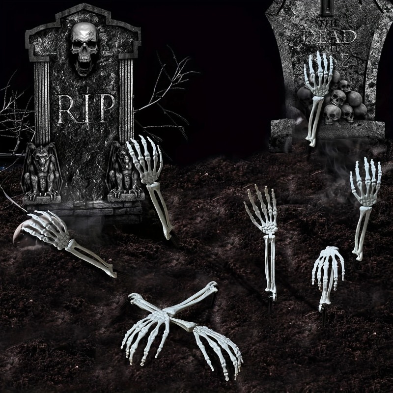 Halloween Skeleton Decoration - 1-6 SZT. Halloweenowa Ręka Szkieletu Dekoracja