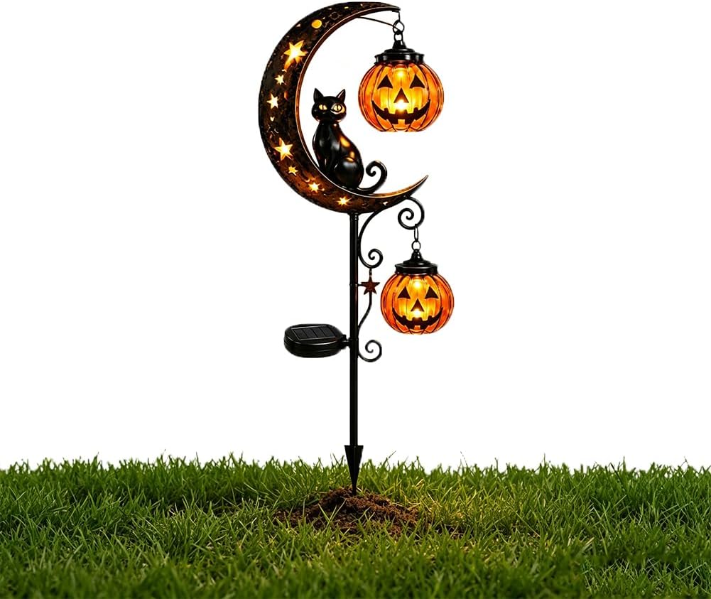 Halloween Pumpkin Decor Led - Solarna lampka ogrodowa na Halloween z
