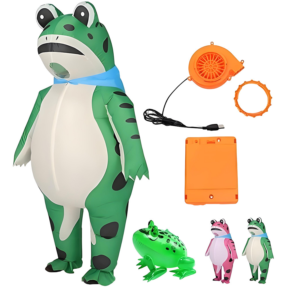 Halloween Costume Adult - ZOETOPKID Nadmuchiwany Kostium Żaby do Cosplayu,