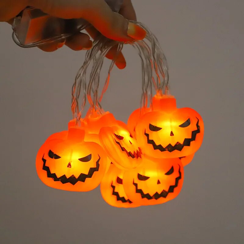 Lampki Halloweenowe 10/20 LED  – Halloween Led String Lights Orange recenzja i cena