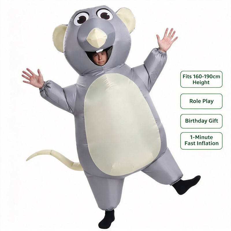 Nadmuchiwany kostium myszy dla – Halloween Costume Kids recenzja i cena