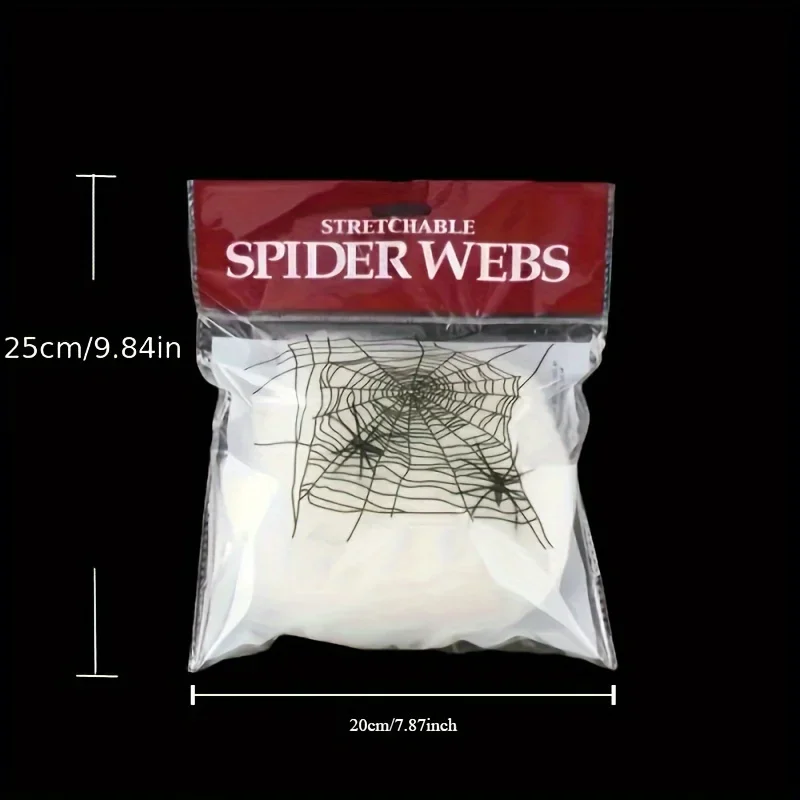 Elastyczne pajęczyny z dwoma p – Spider Web Halloween Decoration recenzja i cena