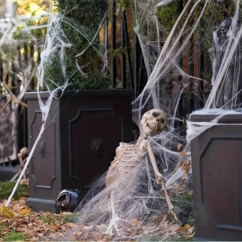 Elastyczne pajęczyny z dwoma p – Spider Web Halloween Decoration recenzja i cena