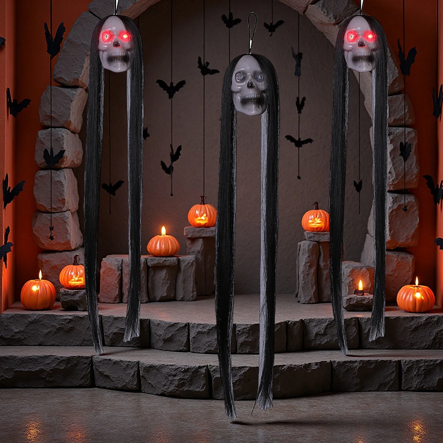 Halloweenowa Wisząca Czaszka D – Halloween Skeleton Decoration recenzja i cena