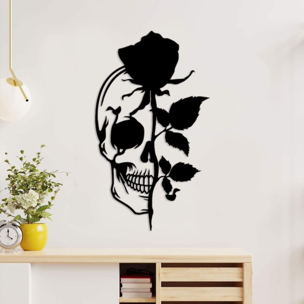 Metalowa dekoracja ścienna z c – Halloween Skeleton Decoration recenzja i cena
