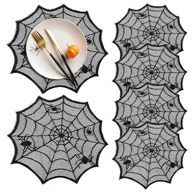 [MOA] 2/4 szt. Obrus z motywem – Spider Web Halloween Decoration recenzja i cena