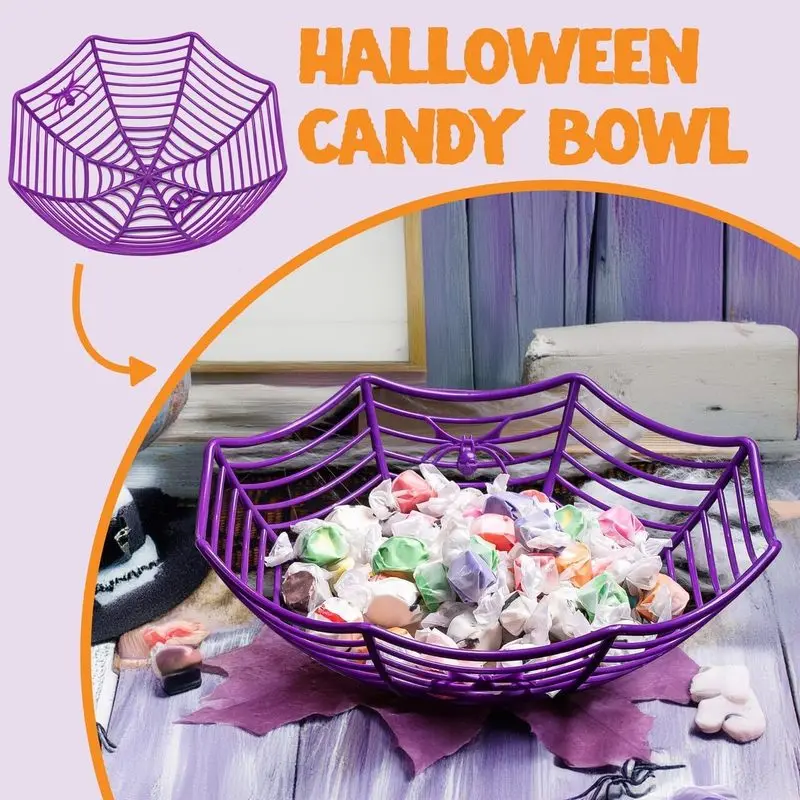 1/3 szt. Miska na słodycze na  – Spider Web Halloween Decoration recenzja i cena