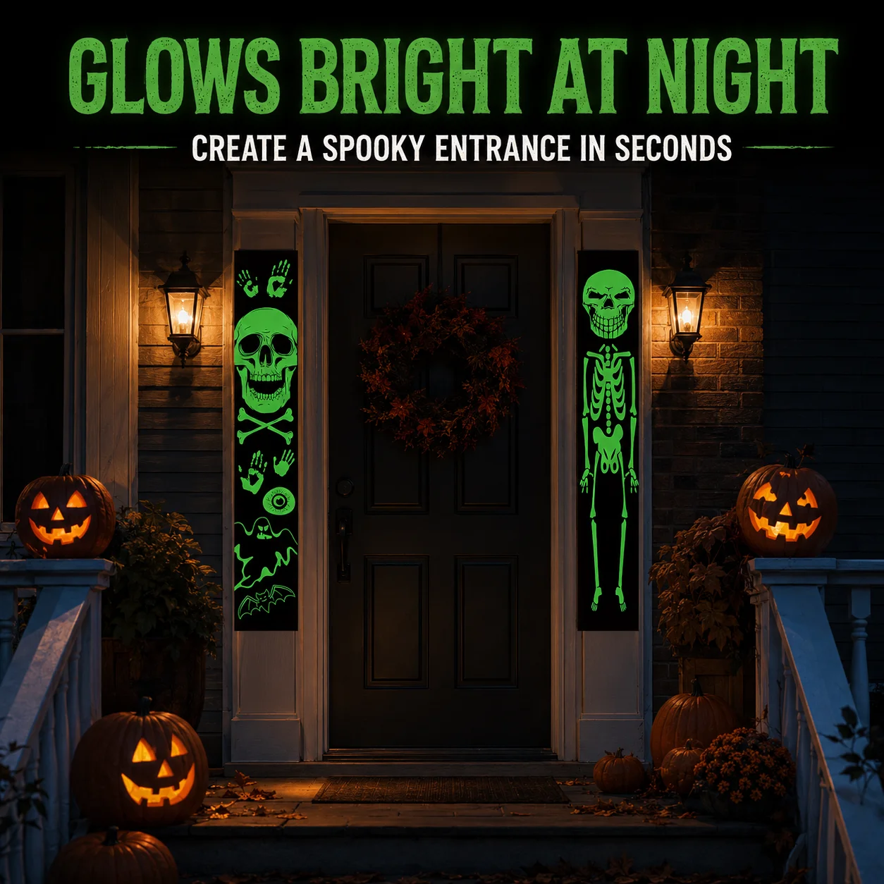 2 sztuki świecących w ciemnośc – Halloween Skeleton Decoration recenzja i cena