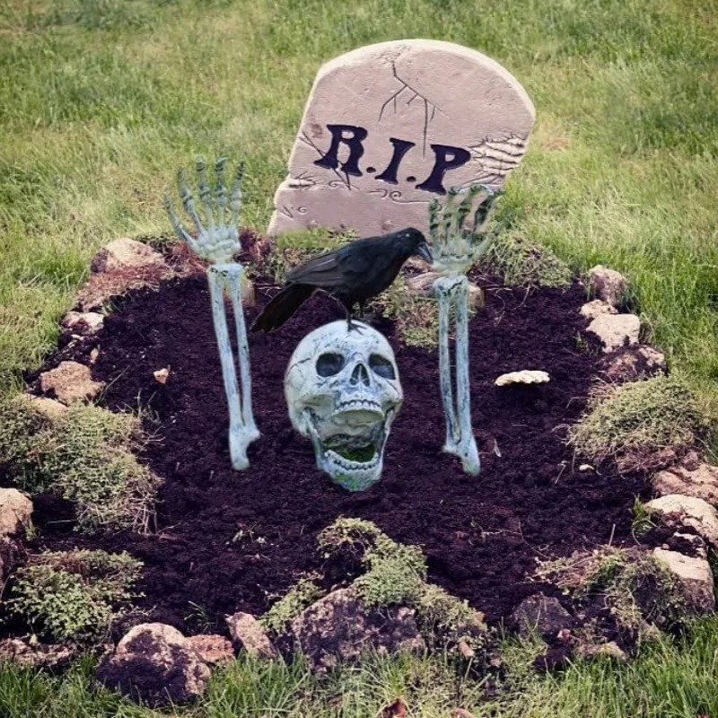 1-6 SZT. Halloweenowa Ręka Szk – Halloween Skeleton Decoration recenzja i cena