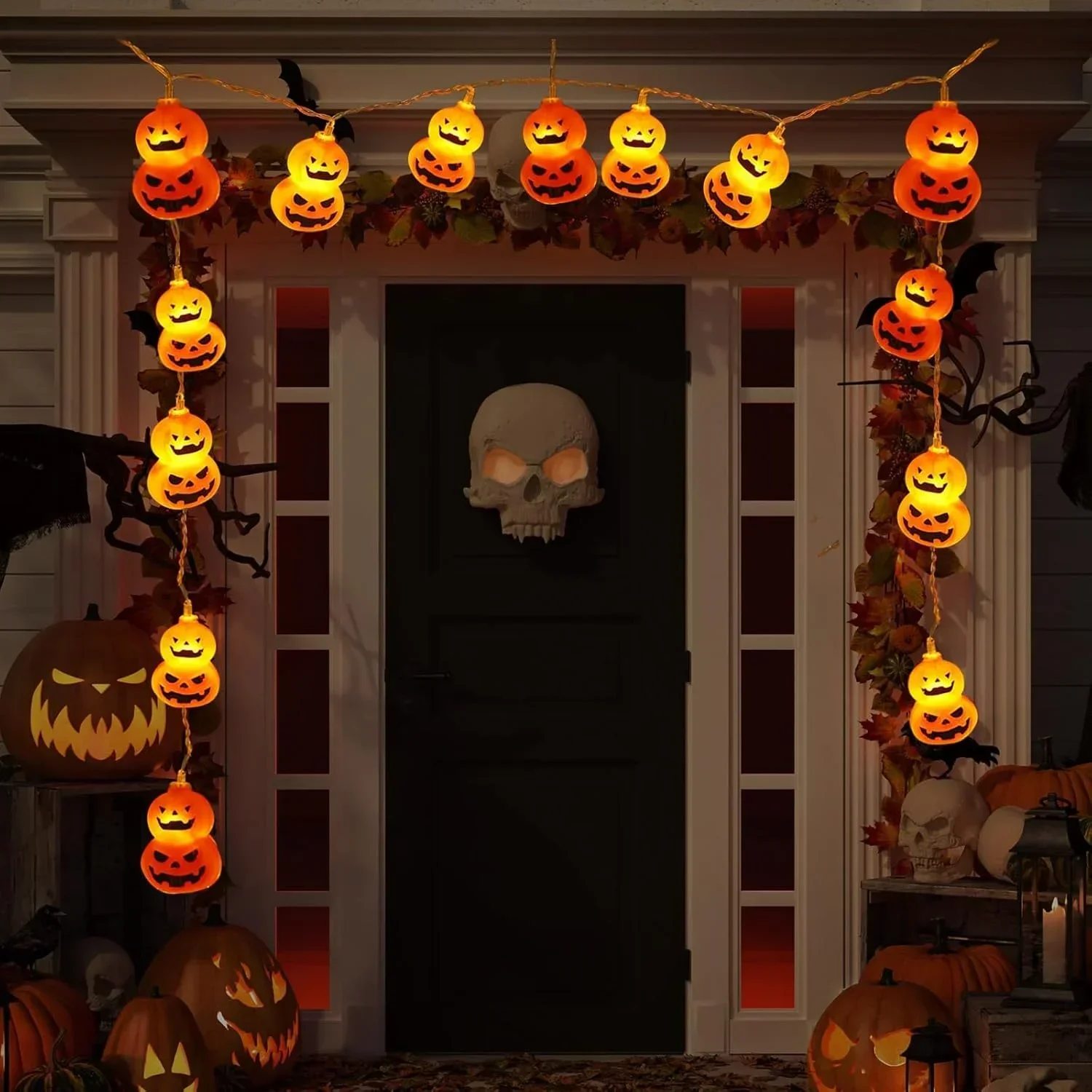 Świąteczne lampki w kształcie  – Halloween Led String Lights Orange recenzja i cena