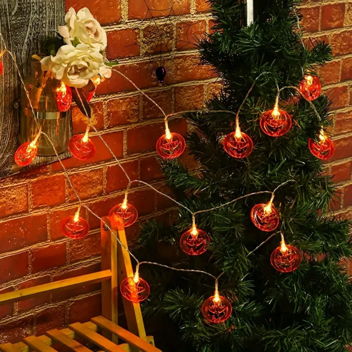 1 szt. 20 LED Pomarańczowe Pła – Halloween Led String Lights Orange recenzja i cena