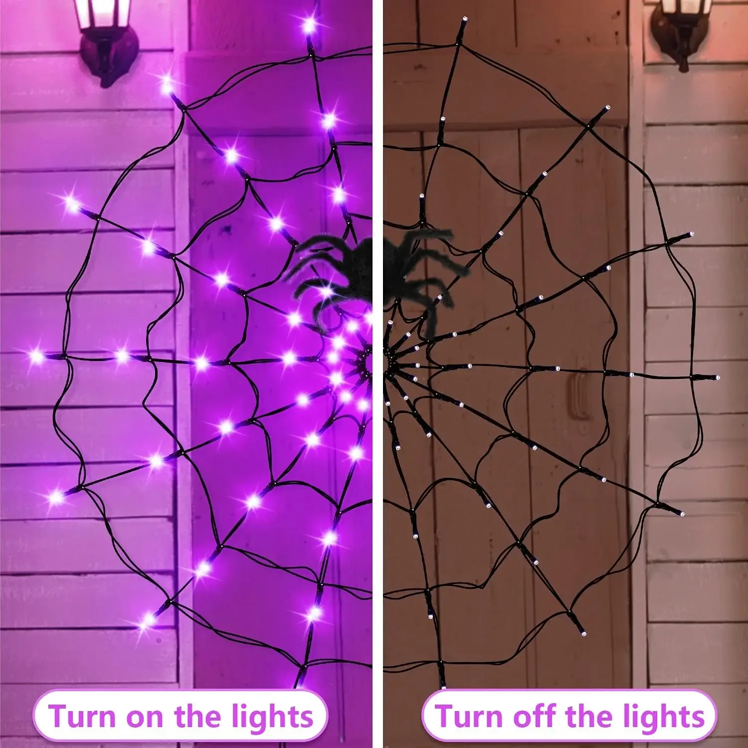 Lampki LED na Halloween, pajęc – Halloween Skeleton Decoration recenzja i cena