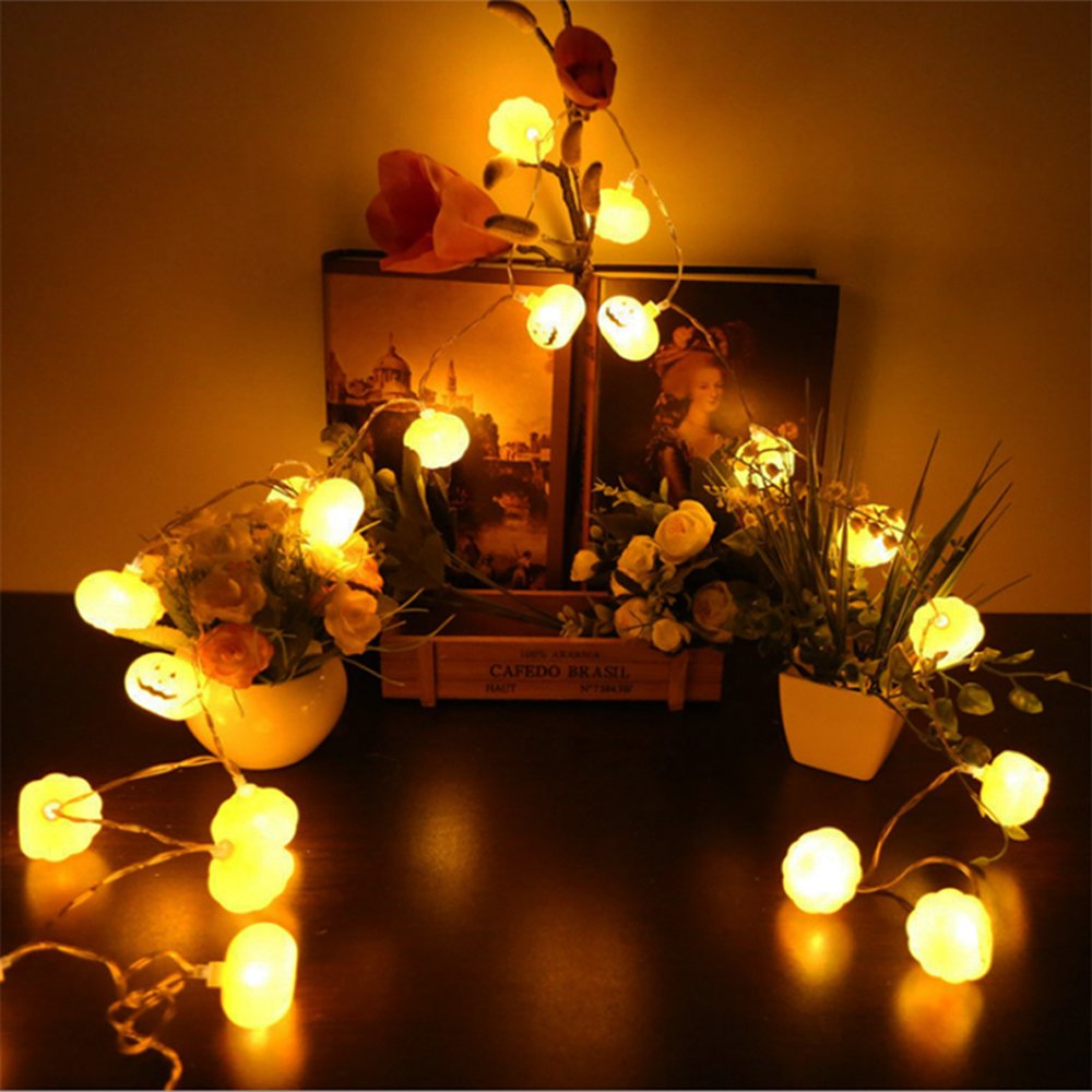 Halloween 3D dynia łańcuchy św – Halloween Led String Lights Orange recenzja i cena