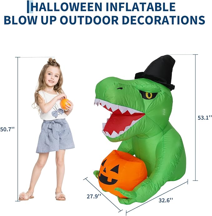 135 cm – dmuchane dekoracje na – Halloween Pumpkin Decor Led recenzja i cena