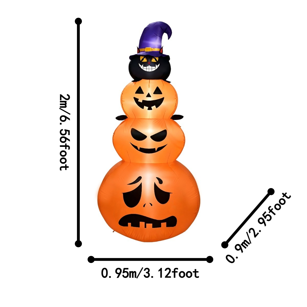 Dekoracje świąteczne na zewnąt – Halloween Pumpkin Decor Led recenzja i cena