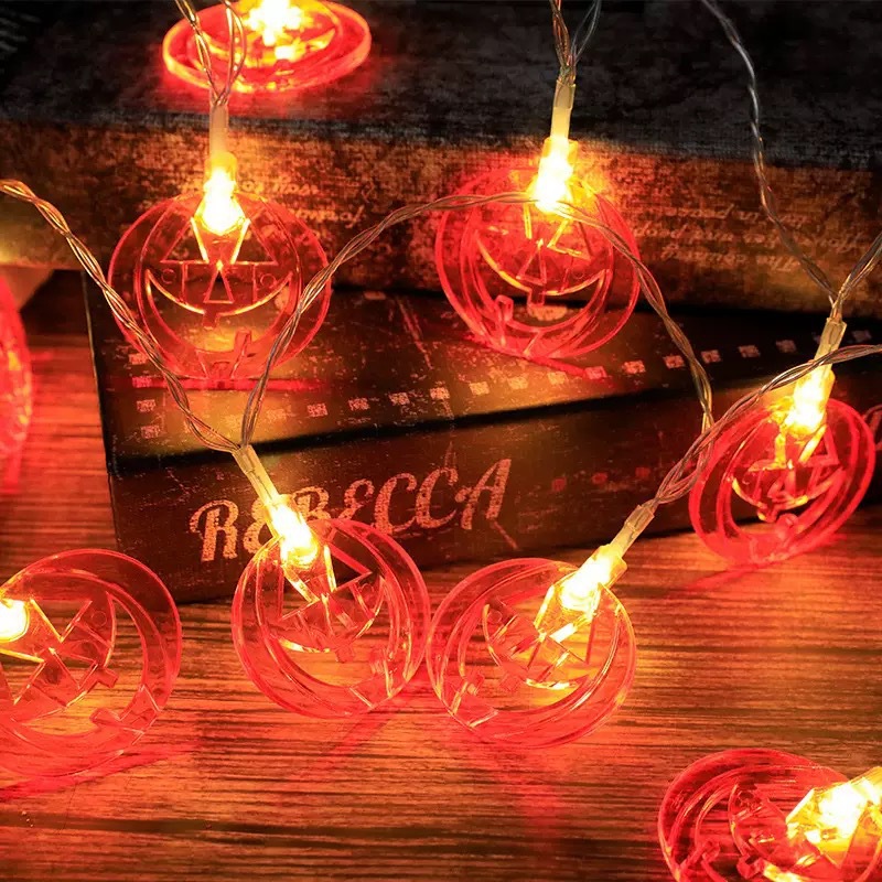 Halloweenowe lampki sznurkowe  – Halloween Led String Lights Orange recenzja i cena