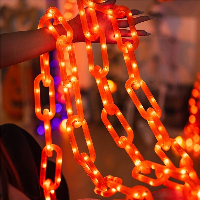 78,74 cala Halloweenowe Zewnęt – Halloween Led String Lights Orange recenzja i cena