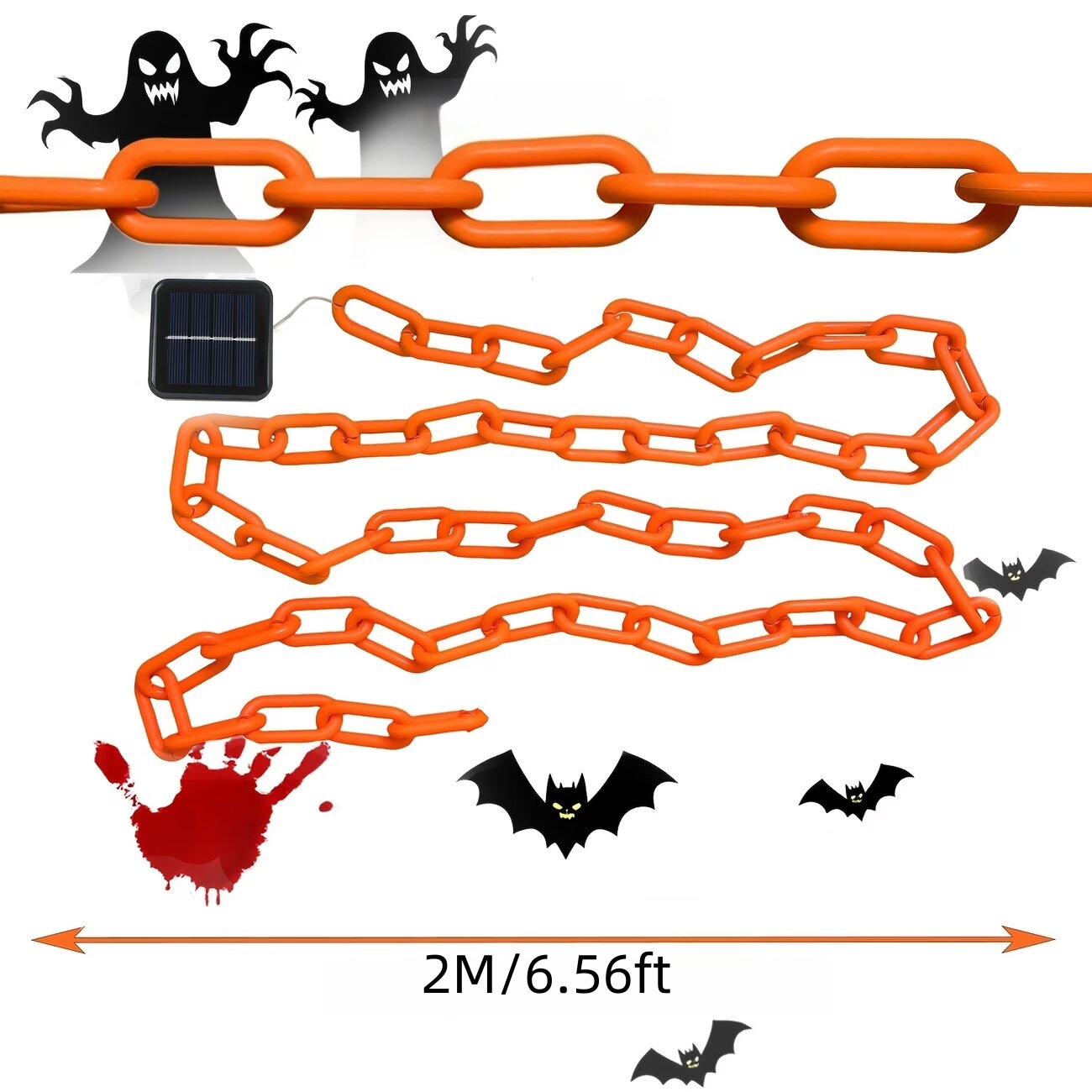 78,74 cala Halloweenowe Zewnęt – Halloween Led String Lights Orange recenzja i cena