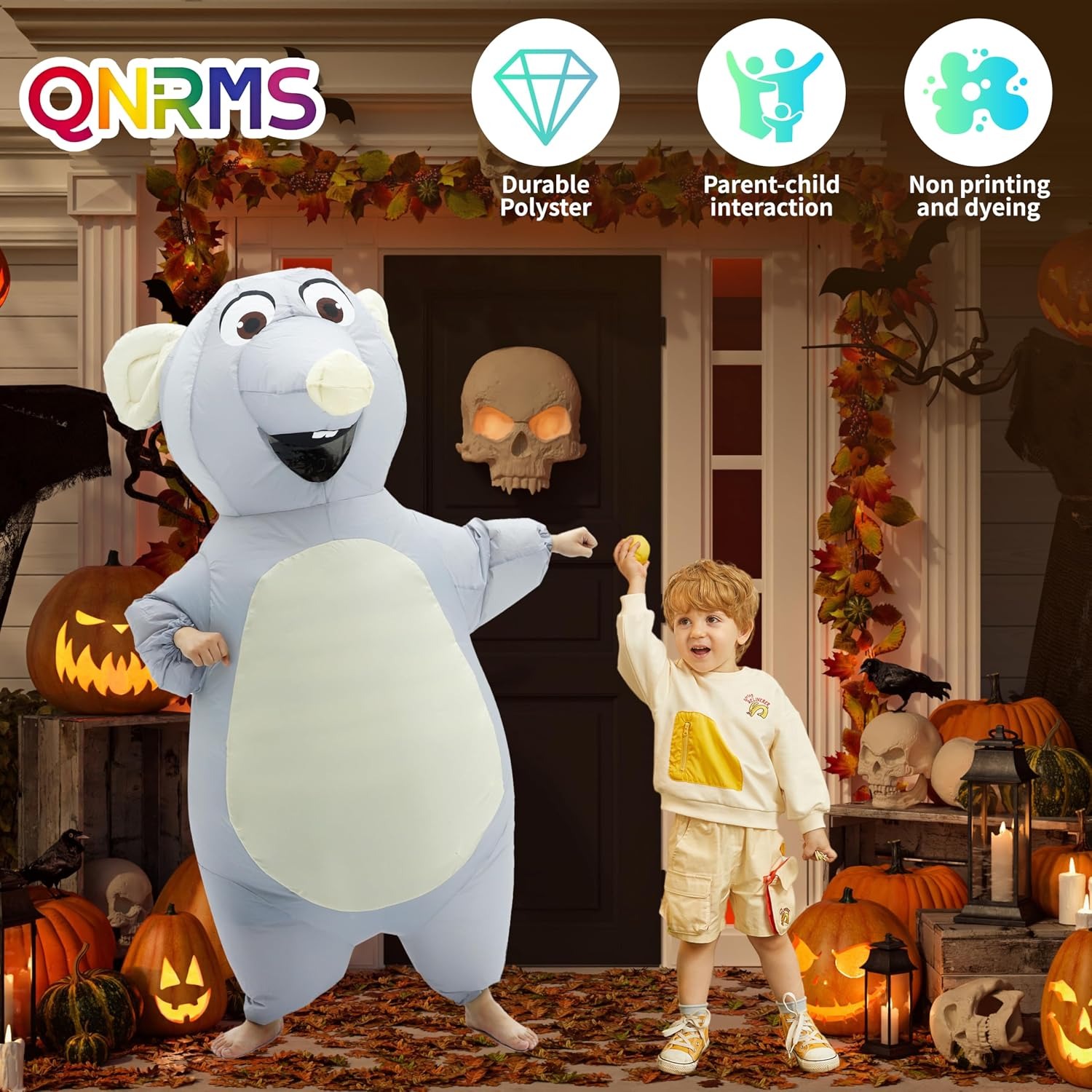 Nadmuchiwany kostium myszy dla – Halloween Costume Adult recenzja i cena