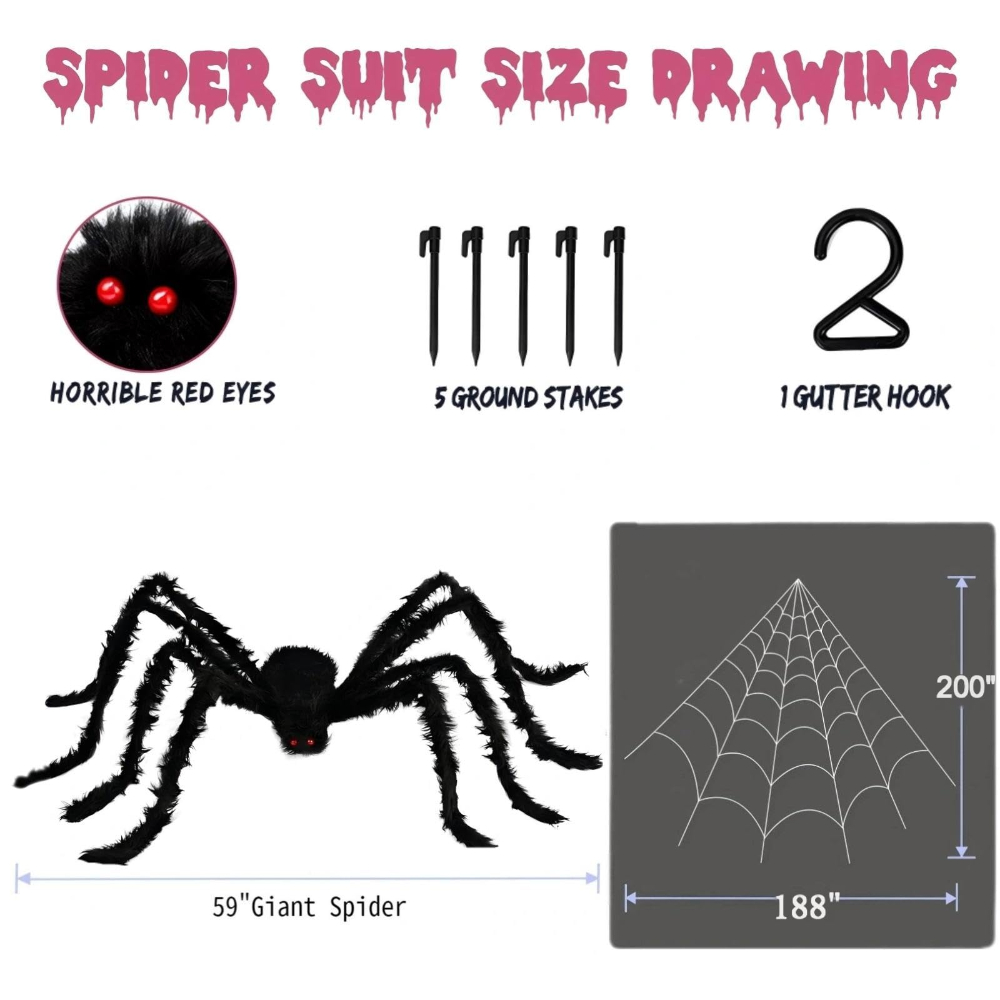 Pajęczyna na Halloween 200 cal – Spider Web Halloween Decoration recenzja i cena