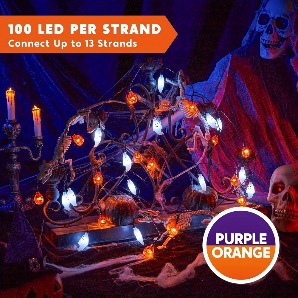 19.7FT 30 szt. LED Lampki Hall – Halloween Led String Lights Orange recenzja i cena