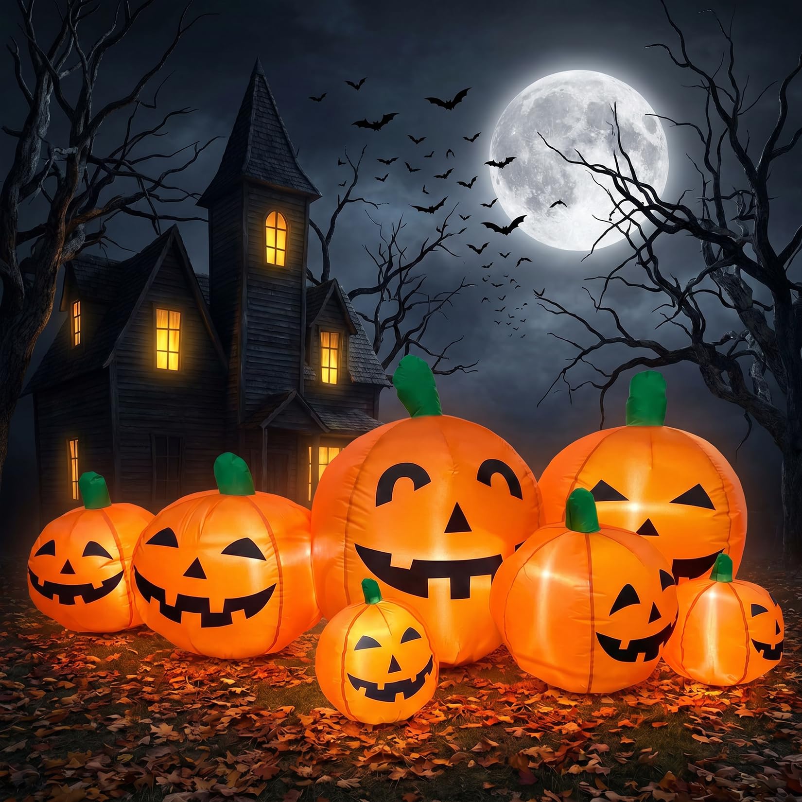 7,5-calowa, gigantyczna dmucha – Halloween Pumpkin Decor Led recenzja i cena