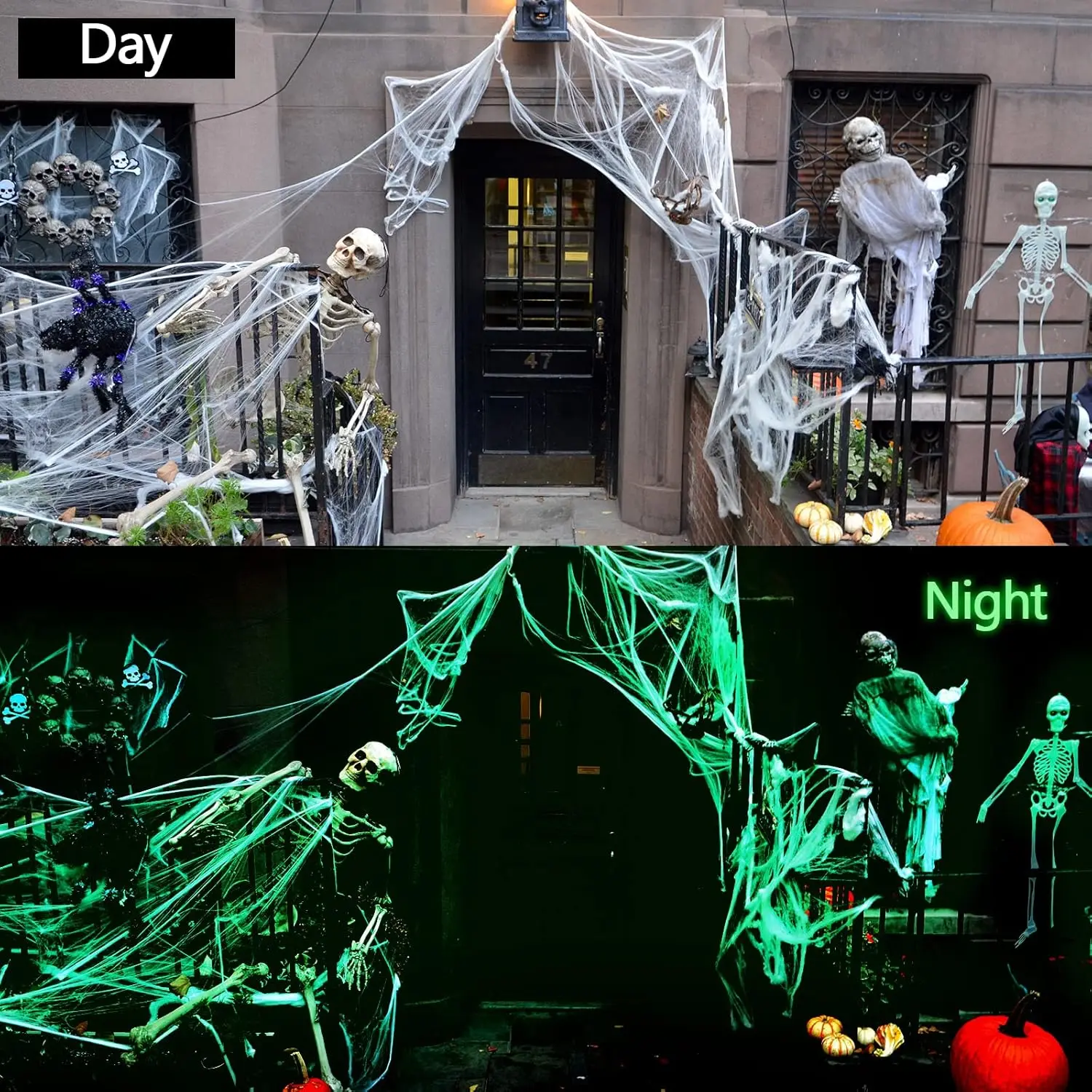 1-5 Zestawów Halloweenowe Świe – Spider Web Halloween Decoration recenzja i cena