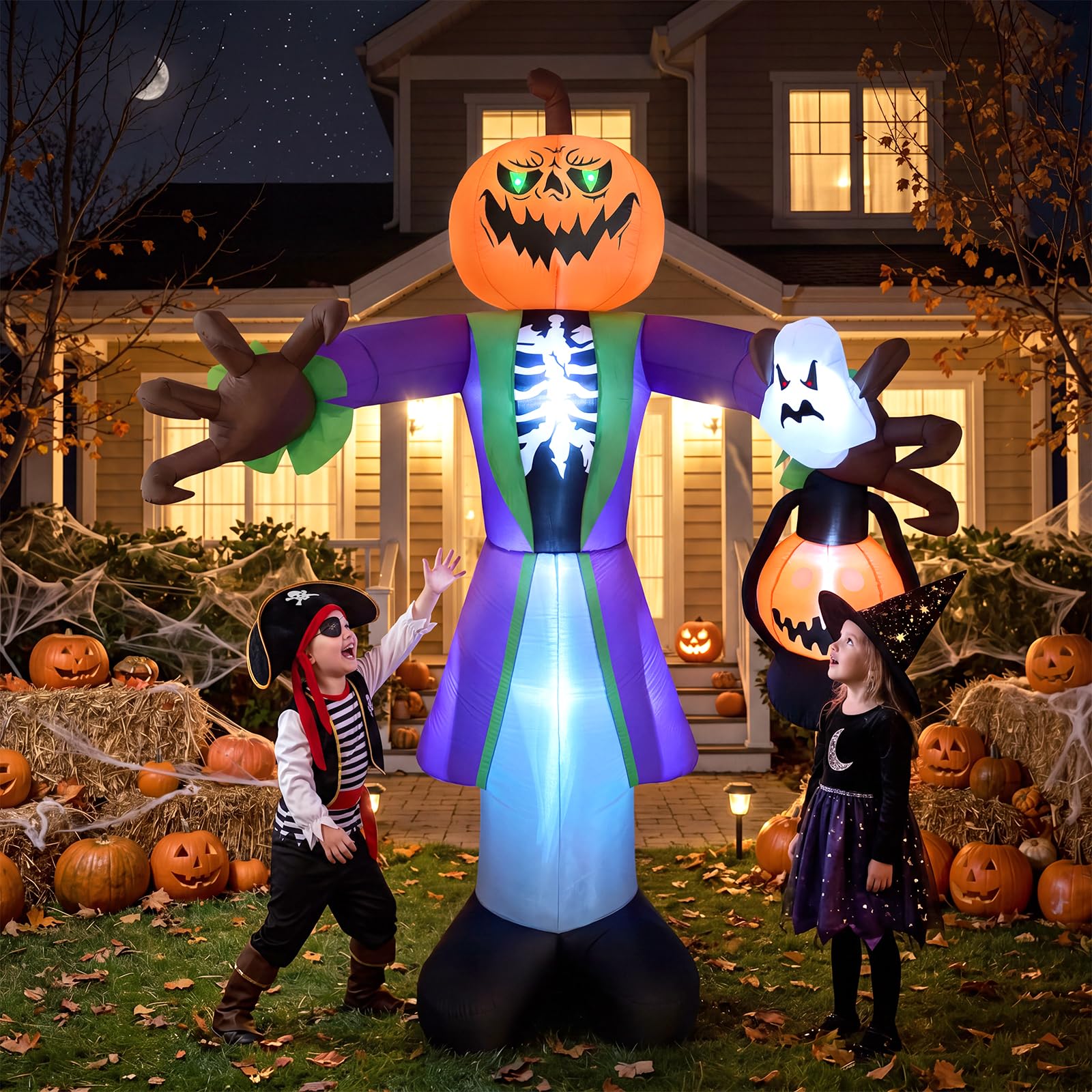 8-stopowa, podświetlana, dmuch – Halloween Pumpkin Decor Led recenzja i cena